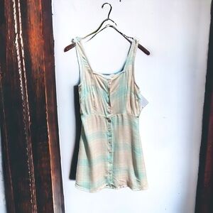 🌻NEW (with tags) Abound Pastel Check Plaid Sleeveless Dress Size Small